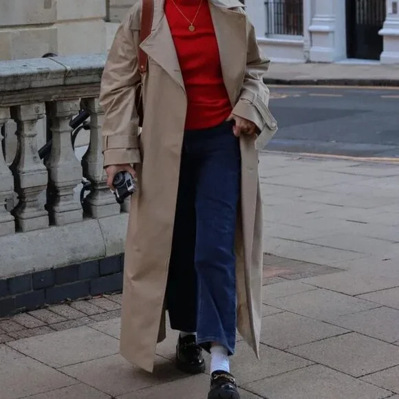 NWT ALIGNE Gilda Maxi Trench Coat- Bloggers Fav - Picture 3 of 5